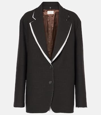 Blazer Lysandre in misto lana e cotone | The Row