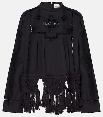Blusa Severine in macramé di cotone | Isabel Marant
