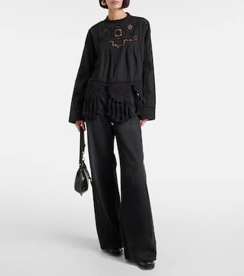 Blusa Severine in macramé di cotone | Isabel Marant