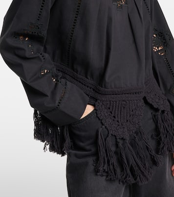Blusa Severine in macramé di cotone | Isabel Marant