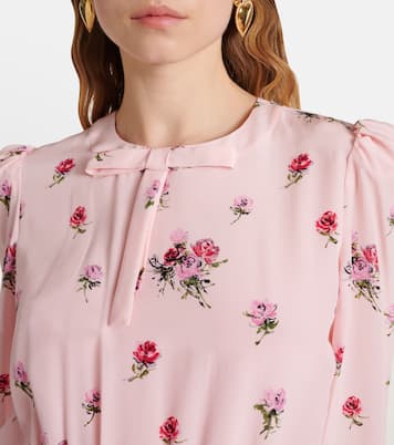 Abito midi in seta con stampa | Alessandra Rich