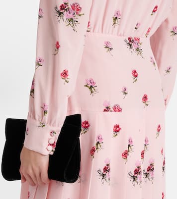 Abito midi in seta con stampa | Alessandra Rich