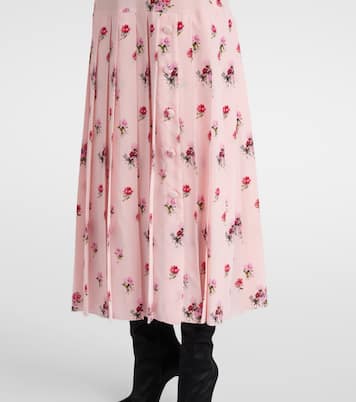 Abito midi in seta con stampa | Alessandra Rich