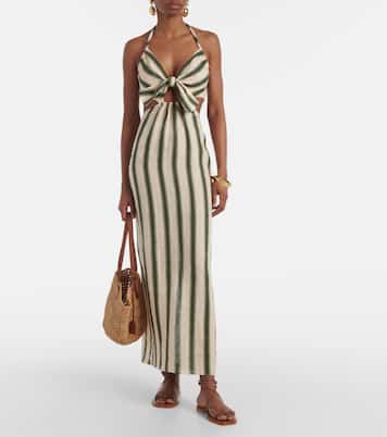 Abito midi Los Siete Mares con cut-out | Johanna Ortiz