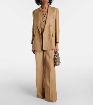 Blazer doppiopetto in lino | Max Mara