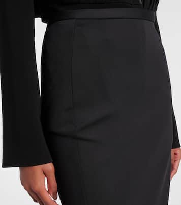 High-Rise-Bleistiftrock Charme aus Jersey | Max Mara