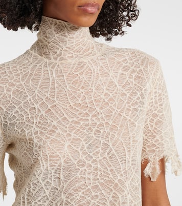 Top in pizzo di cotone e seta | McQueen