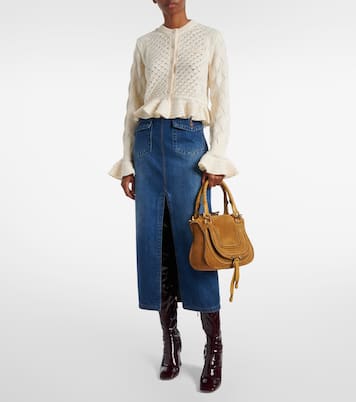 Tote Marcie Small aus Veloursleder | Chloé