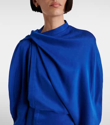 Asymmetric draped minidress | Ferragamo