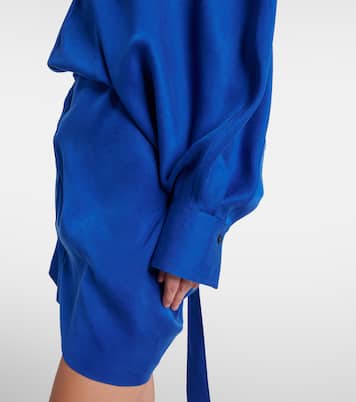 Asymmetric draped minidress | Ferragamo