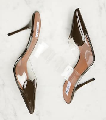 Mules Cœur 90 in vernice e PU | Alaïa