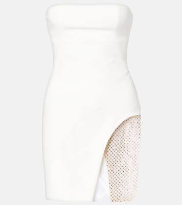 Minikleid aus Crêpe-Jersey mit Kristallen | The Attico