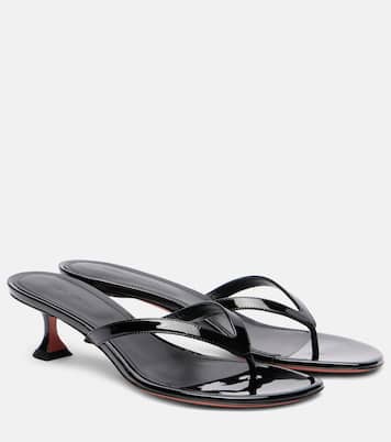 Sandales Juliette 45 en cuir verni | Amina Muaddi