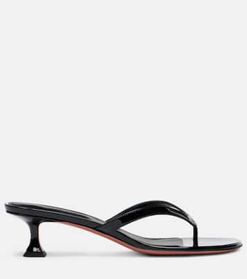 Sandales Juliette 45 en cuir verni | Amina Muaddi