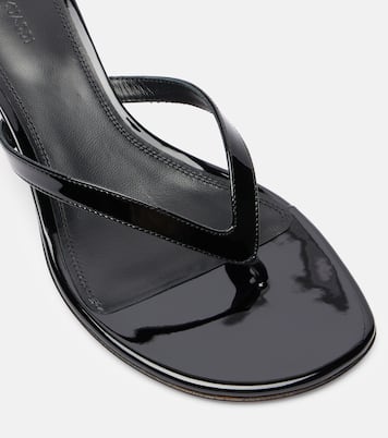Sandales Juliette 45 en cuir verni | Amina Muaddi