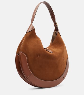 Polo ID Large suede shoulder bag | Polo Ralph Lauren
