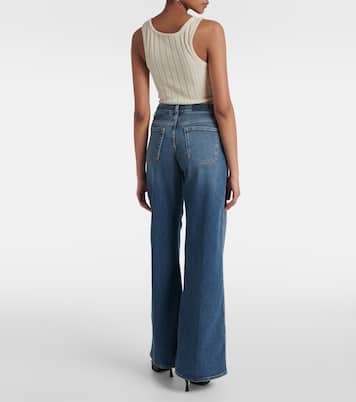 Jeans Lotta a gamba larga e vita alta | 7 For All Mankind