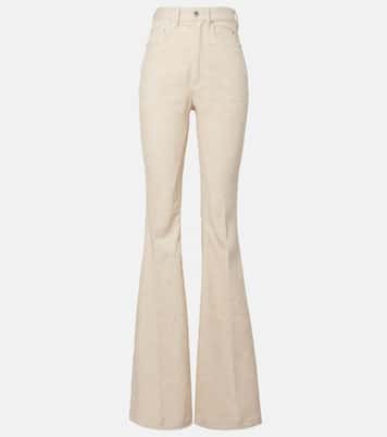 Bolan cotton and linen bootcut jeans | Rick Owens
