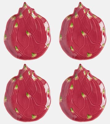 Set de 4 platos de postre Pitaya de loza | Bordallo Pinheiro