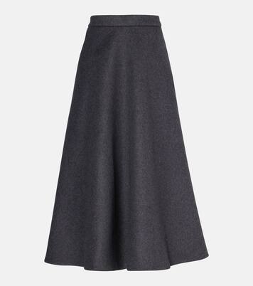 Wool-blend midi skirt | Róhe