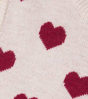 Gaby jacquard wool sweater vest | Wheat