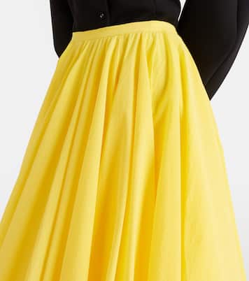 Paysan asymmetric cotton-blend midi skirt | Jacquemus