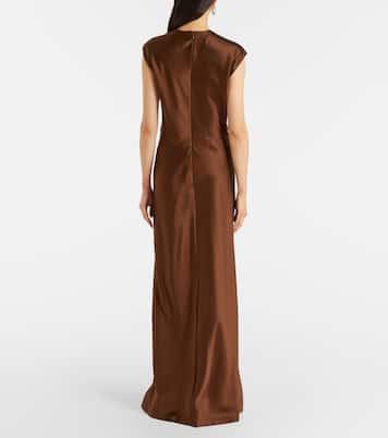 Nelzy silk-blend satin maxi dress | Veronica Beard