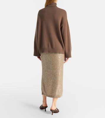 Lamé pencil skirt | Brunello Cucinelli