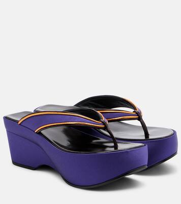 Satin thong sandals | Dries Van Noten