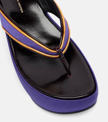 Satin thong sandals | Dries Van Noten