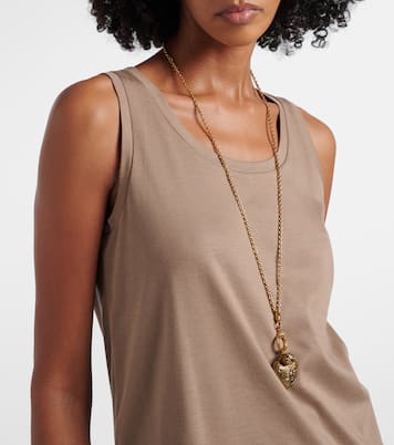Furetto embellished cotton-blend tank top | 'S Max Mara