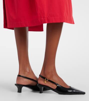 Salones destalonados de charol grabado | Tod's