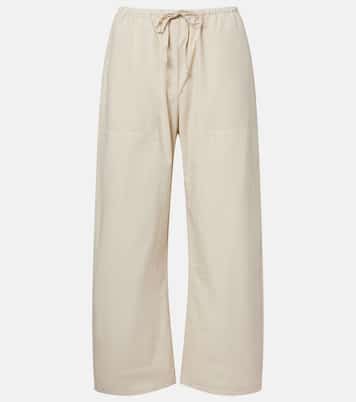 Weite Cropped-Hose Kyoto aus Baumwolle | Leset