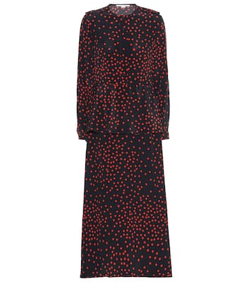 Robe longue imprimée en soie | Stella McCartney
