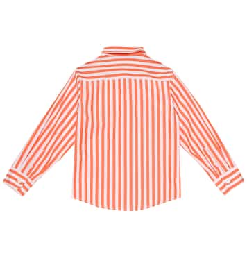 Camisa de algodón a rayas | Brunello Cucinelli Kids