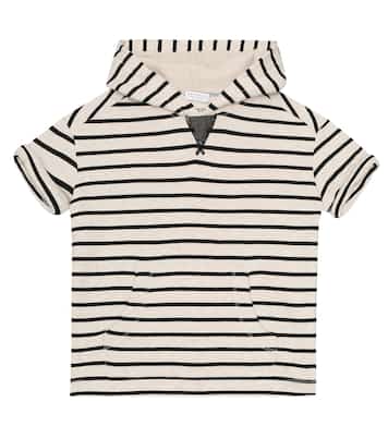 Sudadera con capucha a rayas | Brunello Cucinelli Kids