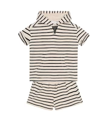 Sudadera con capucha a rayas | Brunello Cucinelli Kids