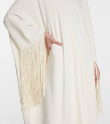 Fringed silk gown | Oscar de la Renta