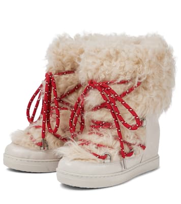 Botines Nowles de borrego sintético y piel | Isabel Marant