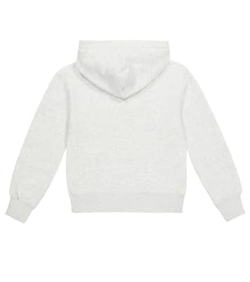 Sweat-shirt à capuche imprimé en coton | Palm Angels Kids