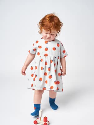 Bebé - vestido de algodón estampado | Bobo Choses