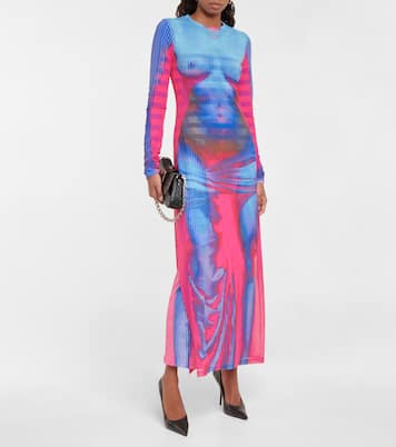 x Jean Paul Gaultier Body Morph mesh maxi dress | Y/Project