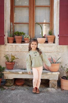Georgette embroidered wool-blend sweater | Louise Misha