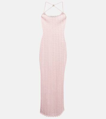 Crystal-embellished lace maxi dress | Alessandra Rich