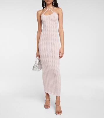 Crystal-embellished lace maxi dress | Alessandra Rich