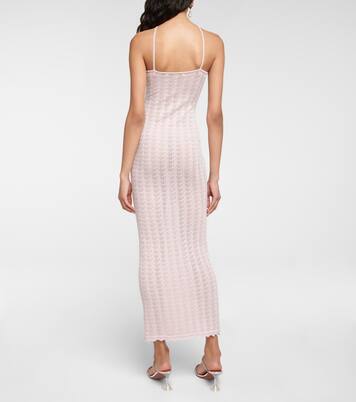 Crystal-embellished lace maxi dress | Alessandra Rich