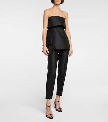Top senza spalline in cotone e lana | Toteme
