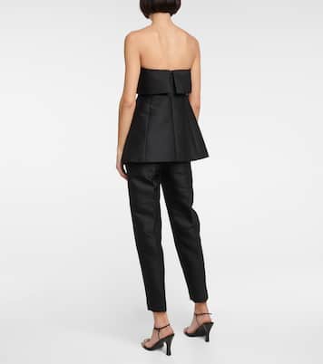Top senza spalline in cotone e lana | Toteme