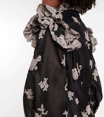 Nella floral embroidered silk minidress | Erdem
