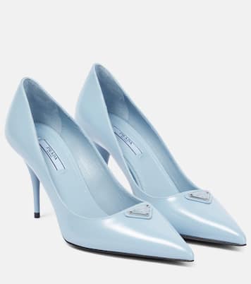 Pumps aus Metallic-Leder | Prada